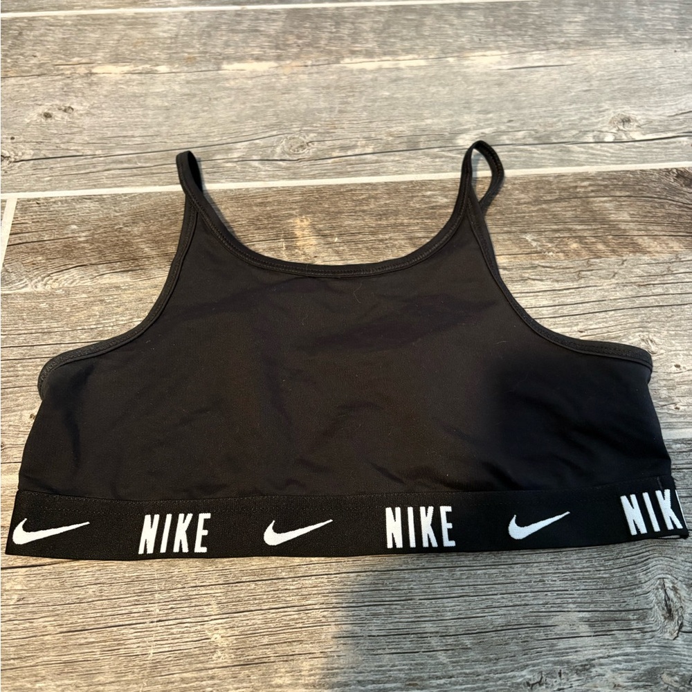 Nike Black Sports Bra with Logo